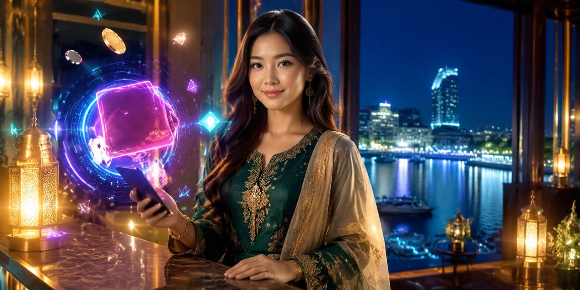 Pengguna Malaysia mengakses aplikasi kasino 21a semasa Hari Raya